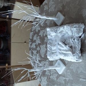 Outrageously Soft Minky Luxe Snow Leopard Faux Fur Throw Blanket 50 x 60 BNWT SO